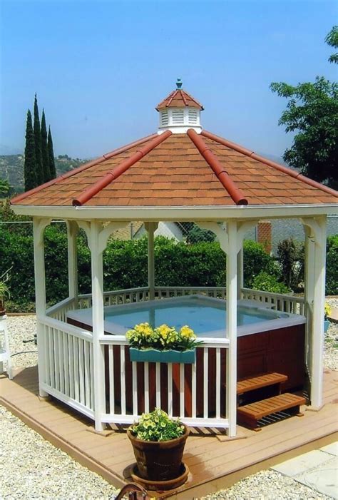 Spektakul Ren Whirlpool Gazebo Ideen Hot Tub Backyard Hot Tub