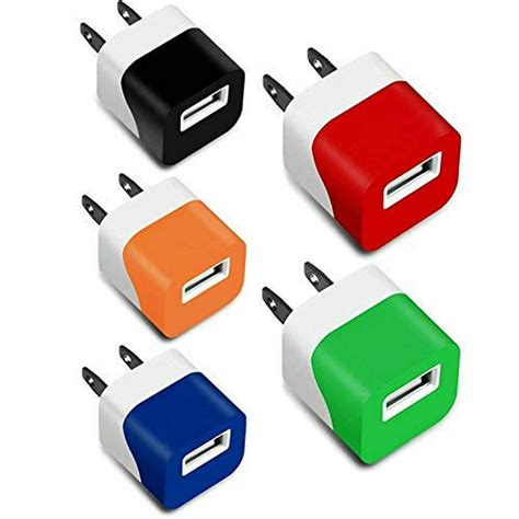 USB Wall Plug, 5V Mini USB Power Adapter 1A Wall Charger Block 1-Port ...