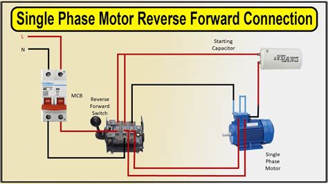 Single Phase Motor Reverse Forward Connection Reverse Forward Starter