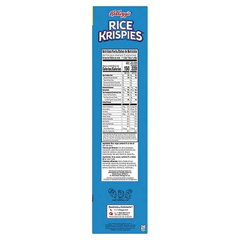 Rice Krispies Nutrition Facts Label Blog Dandk