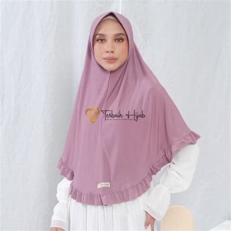 Jual Khimar Rample Najwa By Terbaikhijab Khimar Jersey Premium