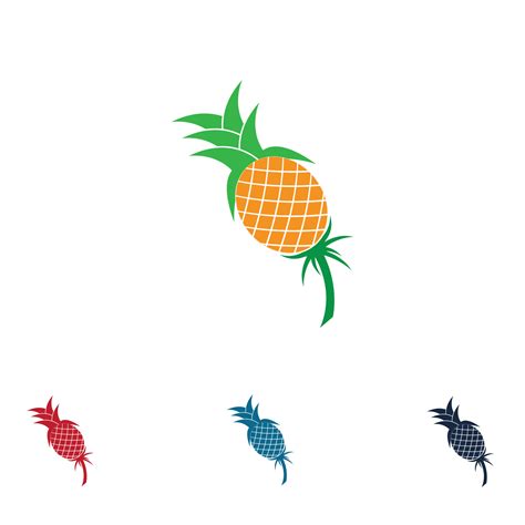 Pineapple Tropical Fruit Vector Illustration. 6994085 Vector Art at ...