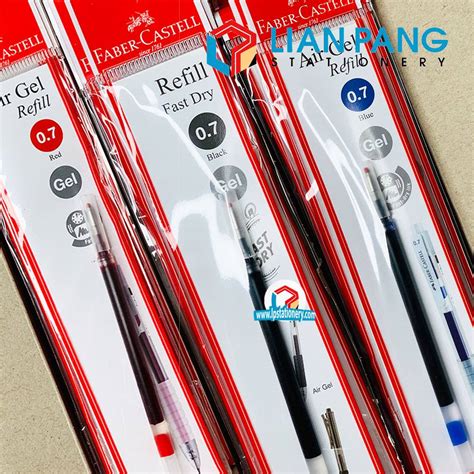 Faber Castell Fast Dry Air Gel Retractable Pen 2 Sizes 3 Colours