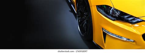 Front Headlights Yellow Modern Car On Stock Photo 1765918397 | Shutterstock