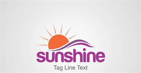 Sunshine Logo Design Template 202233 Templatemonster