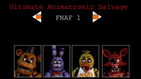 Menu (FNAF 1) - Ultimate Animatronic Salvage (Official) by DeloreanBoy03