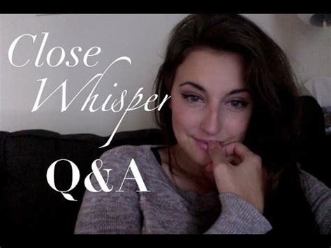 Asmr Q A Close Up Whisper Q A Until You Fall Asleep