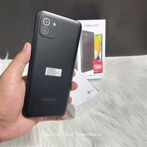 Jual SAMSUNG A03 3 32 4 64 HP Second Seken Bekas Fullset Shopee