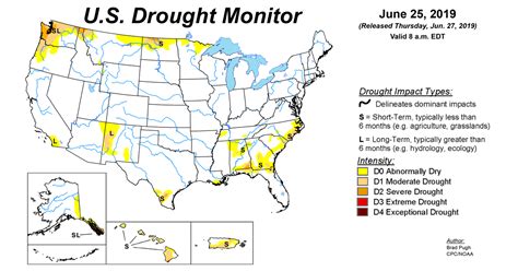 U.S. Drought Monitor Update for June 25, 2019 | National Centers for ...