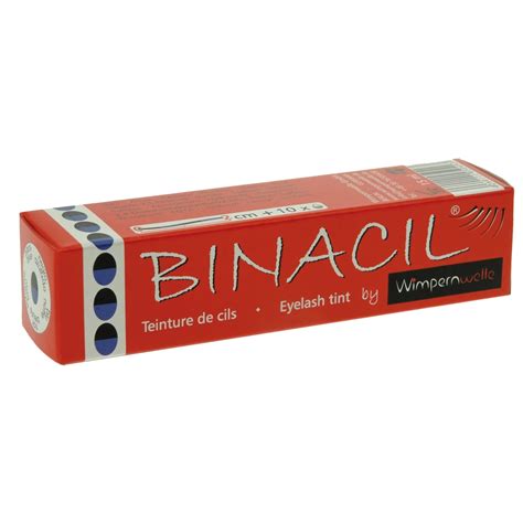 BINACIL® Blauschwarz Wimpern- und Augenbrauenfarbe - Tiefere ...