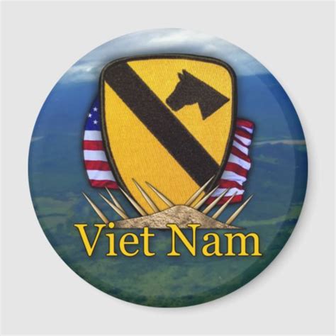 1st cavalry vietnam air cav vets patch Magnet | Zazzle.com