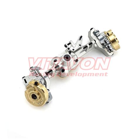 Vitavonvitavon Front Axle Housing Cnc Alu7075brass For Traxxas Trx 4 Trx 6 110 Vitavon