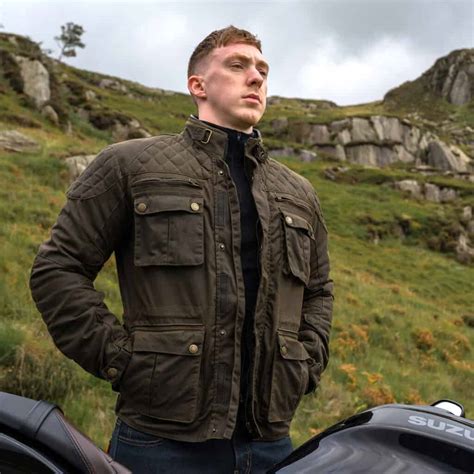 Top Merlin Tech Waxed Cotton Motorcycle Jackets Merlin Bike Gear