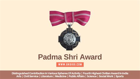 List Of Padma Shri Award Recipients (1954-2023) - GkGigs