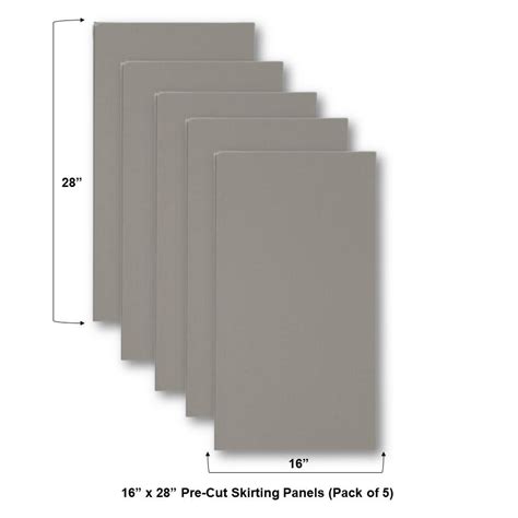 Pre-Cut Titan Xterior Prime Solid Vinyl Skirting Panel - 28" - Pack of ...