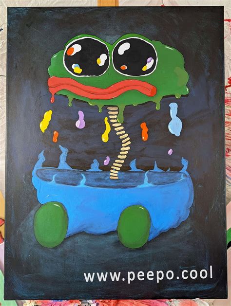 Pepe Art Cross-Section Acrylic Painting : r/UnusualArt