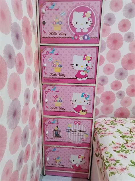 Lemari Anak Hello Kitty Perabotan Rumah Di Carousell