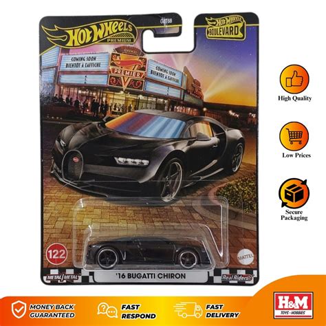 Jual Hot Wheels Premium Boulevard 16 Bugatti Chiron Hitam Shopee Indonesia