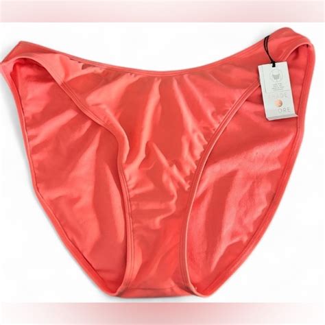 Shade Shore Swim Womens Lowrise High Leg Medium Coverage Bikini Bottom Shade Shore Coral