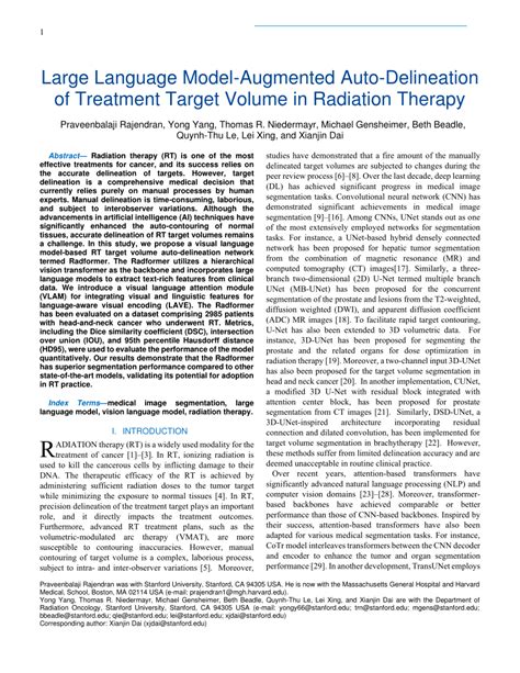 PDF Large Language Model Augmented Auto Delineation Of Treatment