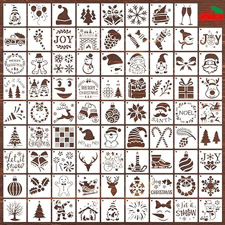 Amazon Pcs Christmas Stencils For Painting On Wood X Inch