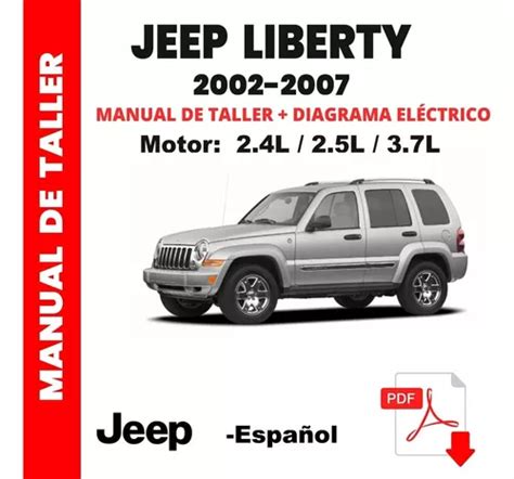 Manual Taller Jeep Cherokee Kj 2 4 2 5 3 7 Liberty 2002 Al 2007 Data