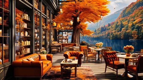 A Autumn Day With Warm Jazz Music For Good Mood Relax Lakeside