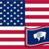 5in X 3in America and Wyoming Flag Sticker Vinyl Patriotic Decal Stickers – StickerTalk®