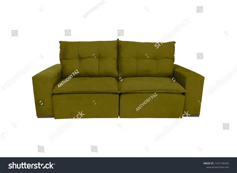 Modern Color Suede Couch Sofa Isolated Stock Photo 1167196432 ...