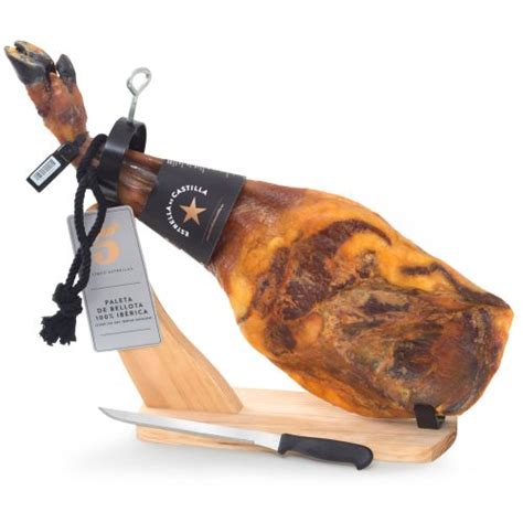 Schinken Set Pata Negra Bellota 100 Ibérico mit Zubehör Jamon de