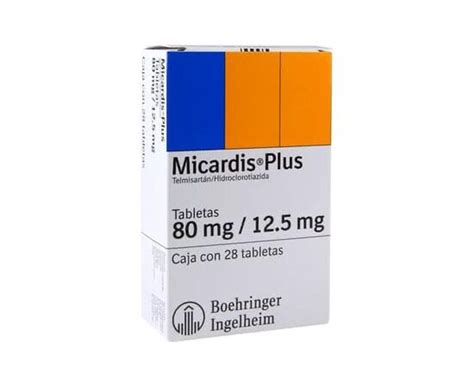 MICARDIS PLUS Telmisartan Hydrochlorothiazide 80mg 12 5mg Tablet 1