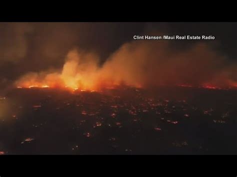 Wildfire On Maui Kills At Least Damages Over Structures As It