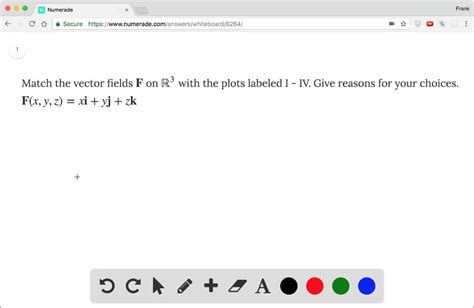 Solved Match The Vector Fields On With The Plots Labeled I Iv