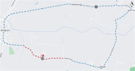 Openreach Temporary Road Closure Staple Road Wingham 18th March