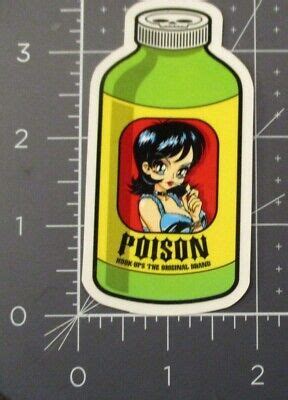 HOOK UPS Skate STICKER Poison Girl Skateboards Helmets Decal Hentai V EBay