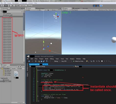 Instantiate Loops In Void Start Bug Questions And Answers Unity Discussions