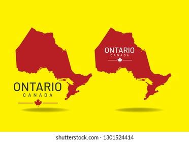 Ontario Canada Map Vector Eps 10 Stock Vector (Royalty Free) 1301524414 | Shutterstock