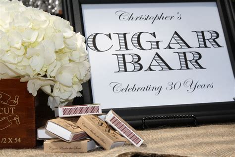 Christophers Cigar Bar Sign Celebrating 30 Years Cigars Under The