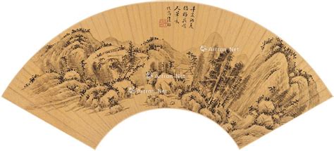 1671年作 夏山幽居图 扇页 水墨泥金纸本2019年春季艺术品拍卖会西泠拍卖拍品价格图片拍卖专场拍卖会预展拍卖会结果卓克拍卖频道