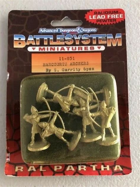 Ral Partha Tsr Adandd Battlesystem Miniatures Pack Harcourts Archers 11