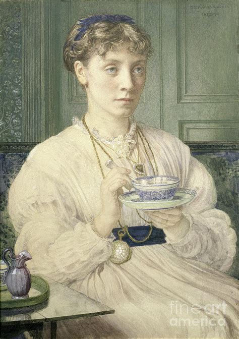 Portrait Of Georgiana Burne Jones Painting By Edward John Poynter