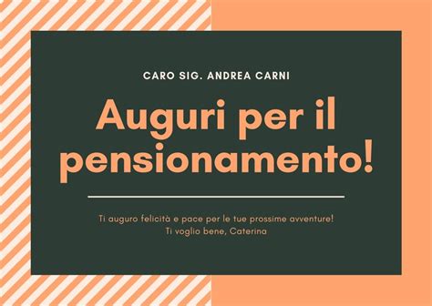 Biglietti Auguri Pensionamento Modelli Biglietti Gratis Canva