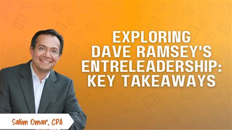 Exploring Dave Ramsey S EntreLeadership Key Takeaways YouTube