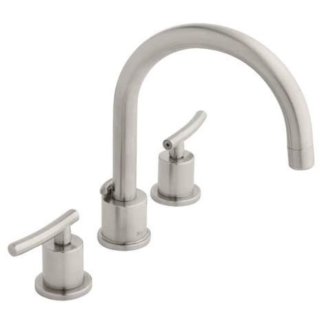 Glacier Bay Dorset 8 In Widespread Double Handle High Arc Bathroom Faucet In Brushed Nickel