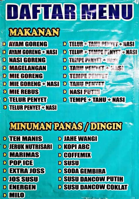 Detail Contoh Daftar Menu Makanan Dan Minuman Koleksi Nomer 21