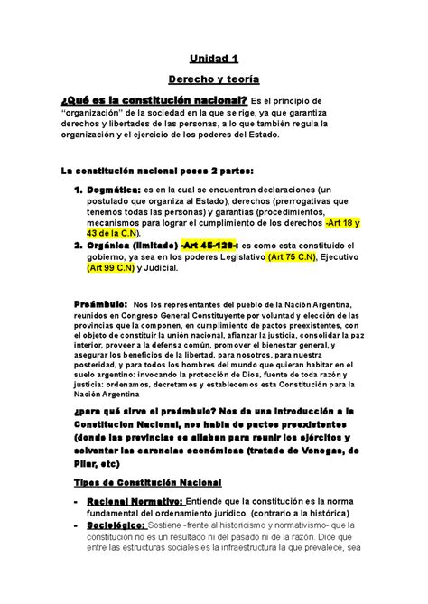 Unidad 1 Derecho Constitucional Unidad 1 Derecho y teoría Qué es la