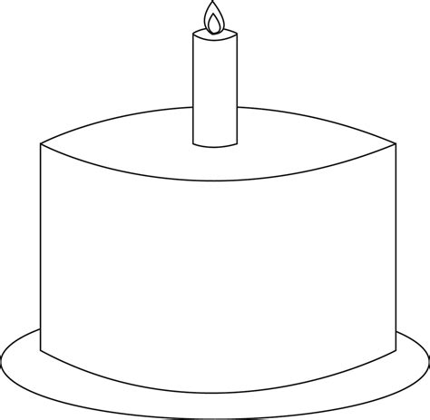 birthday cake outline clip art 20 free Cliparts | Download images on Clipground 2024