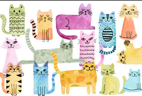 Watercolor Cats Skillshare Student Project