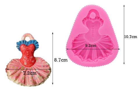 Molde Silicona Fondant O Porcelana MOLDE SILICONA VESTIDO BAILARINA