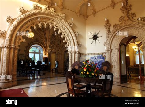 Bussaco Palace Hotel reception; Bussaco; Portugal Stock Photo - Alamy